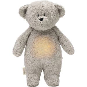 Moonie Мека играчка Moonie Organic 2.0 - Bear, с нощна лампа и успокояващи звуци, Gray (M-MGR2) - baby