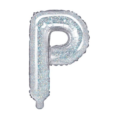 PartyDeco Foliový balón P 35cm holografický