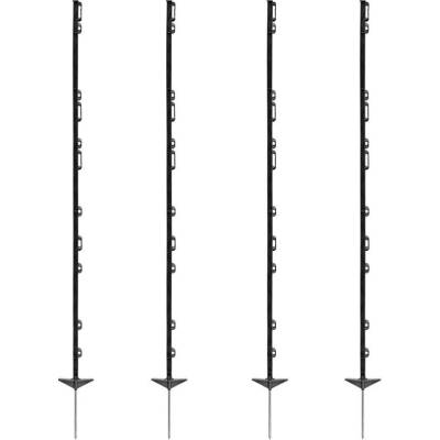 fencee Sloupek plastový, 156cm, černý, pro elektrický ohradník