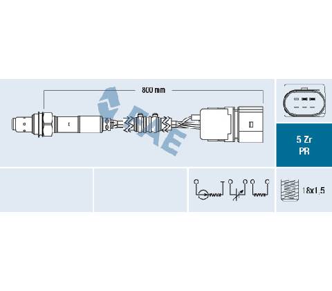 Lambda sonda FAE 75039