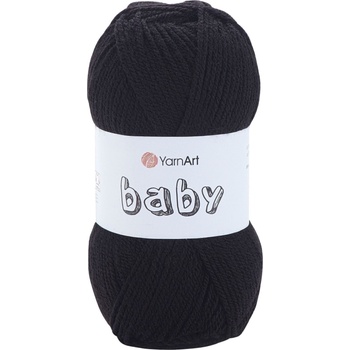 YARNART Baby 585 Black Плетива прежда (Baby 585)