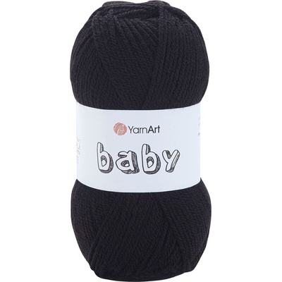 YARNART Baby 585 Black Плетива прежда (Baby 585)