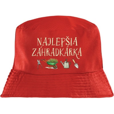 Fajntričko Klobúk s potlačou Najlepšia záhradkárka