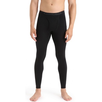 ICEBREAKER Mens 200 Oasis Leggings w Fly, Black/Monsoon