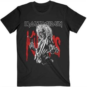 Iron Maiden Killers Eddie Large Graphic Distress Black 2XL Риза (IMTEE108MB05)
