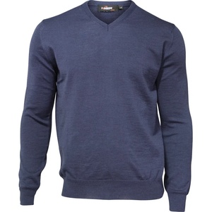 Ivanhoe of Sweden Мъжки вълнен пуловер Ivanhoe of Sweden Cashwool V-Neck Male Merino jumper - Steel Blue - размер XL (005-2622-0614)