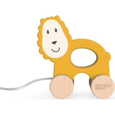 Matchstick Monkey Pull Along Animal люлееща се играчка Lion