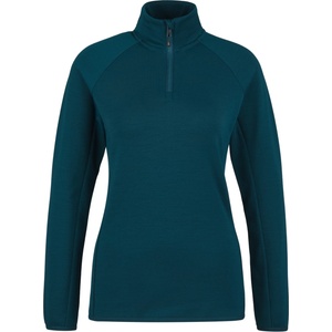 Heber Peak Дамски вълнен пуловер Heber Peak Women's MerinoBlend SaplingHe. II Half Zip Jumper - Steel Navy - размер XS (105-6172-0311)