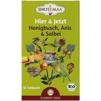 Shoti Maa Bio čaj tady a teď medový keř anýz a šalvěj 16 čajových sáčků