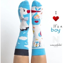 Veselé ponožky Veselé ponožky Nanushki Tony Stork It's a Boy