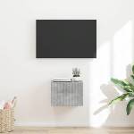 vidaXL TV стенен шкаф 39 x 31 x 29, 5 cm Бетонно сиво (892175)