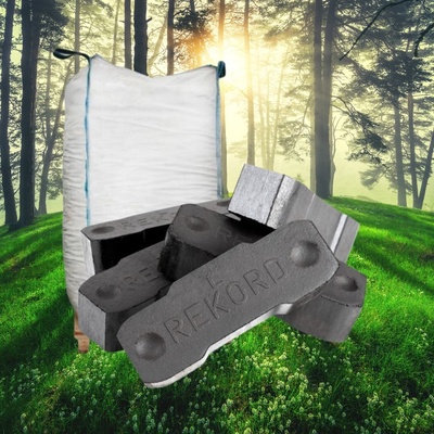 REKORD 7" Uhelné brikety 750 kg – Zboží Dáma