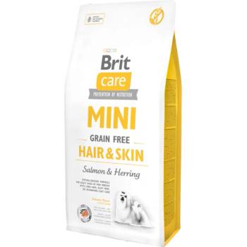 Brit Mini Grain Free Hair & Skin - със сьомга и херинга, за красива и здрава козина 7 кг