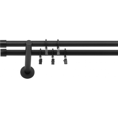Dekodum Dvouřadá Garnýž Luna 19 mm černá matná 260 cm
