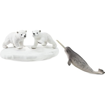 Schleich Комплект фигурки Schleich Wild Life - Полярни мечета, играещи (42531-27771)