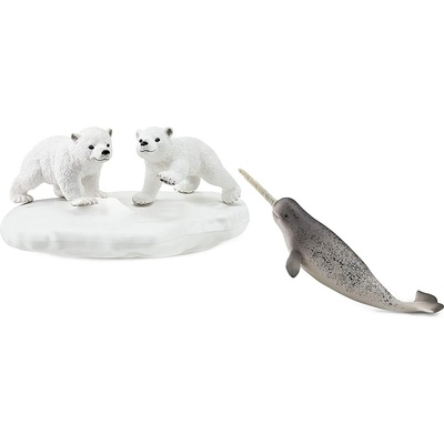 Schleich Комплект фигурки Schleich Wild Life - Полярни мечета, играещи (42531-27771)