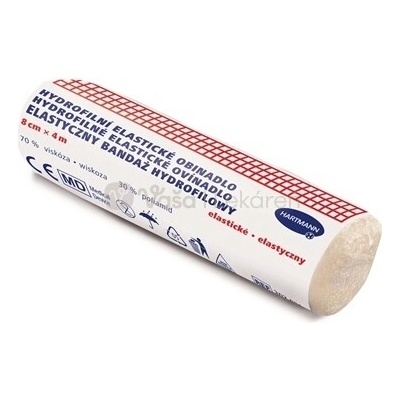 Hartmann Hydrofilné elastické nesterilné ovínadlo 8 cm x 4 m 1 fixačný obväz