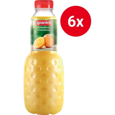 Granini 55% Pomeranč s dužinou multipack 6 x 1 l