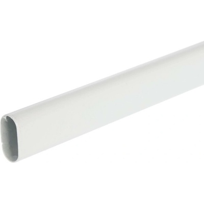 In-Design Šatní tyč ovalná 30x15 bílá 1500 mm