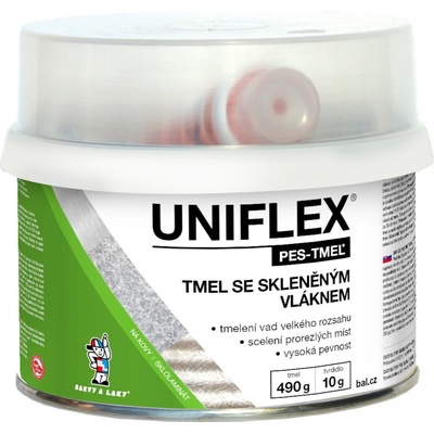 Uniflex PES-TMEL vlákno tmel so sklovitým vláknom, 500 g