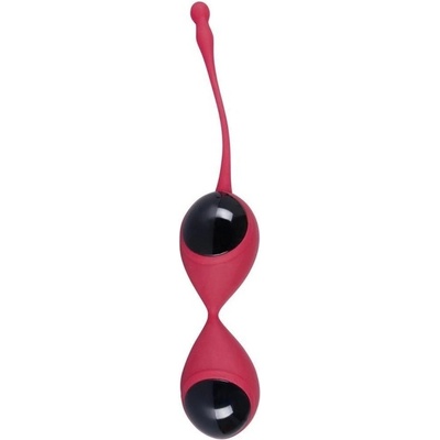 Sporty Sweet Smile Silicone Red & Black Masážna vaginálna činka