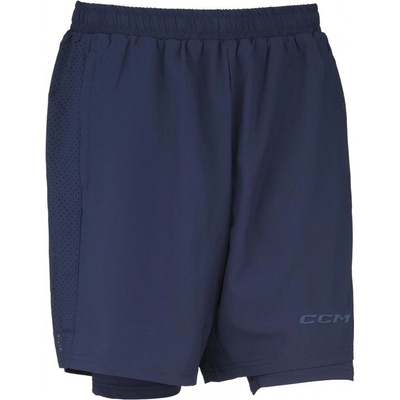 Pánské šortky CCM 2 IN 1 Training Short True Navy