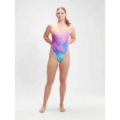 Speedo Цял бански womens allover digital tie back