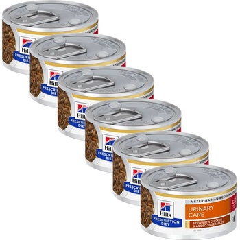 Hill's Hill s Prescription Diet Feline Stew c/d Urinary Stress с пиле и зеленчуци 6 x 82 г