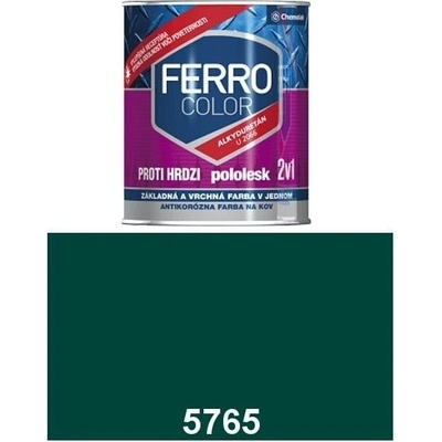 Chemolak Ferro Color U 2066 5765 tmavozelená pololesk 0,75L
