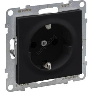 Legrand - Битова розетка SCHUKO без рамка SUNO 250V черна (LR0118)