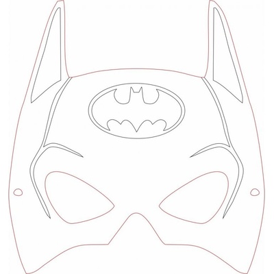 Iveta Studníková Párty maska na obličej k pískování BATMAN