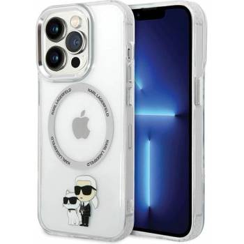 KARL LAGERFELD Кейс Karl Lagerfeld KLHMP13LHNKCIT за iPhone 13 Pro 6.1"", твърд, прозрачен, Iconic Karl&Choupette Magsafe (KF001648-0)