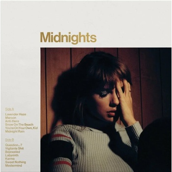 Image 1 of Taylor Swift - Midnights (Mahogany Vinyl) (LP) (0602445790074)