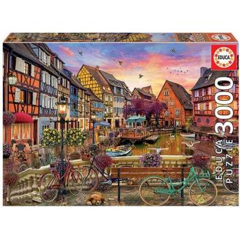 Educa Изглед от Колмар Франция - пъзел 3000 части