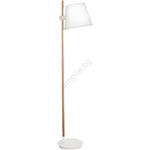 Viokef Lighting Подова лампа VIANA 1xE27/60W/230V бяла/кафява (VI0206)