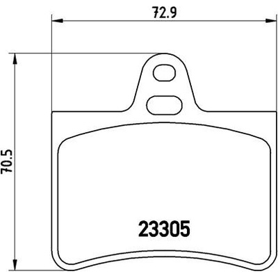 BREMBO Sada brzdových platničiek kotúčovej brzdy P61073