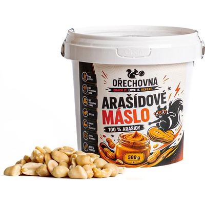 Ořechovna Arašídové máslo jemné 100% arašídy 500 g
