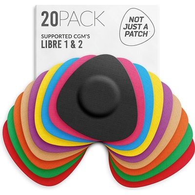 NOT JUST A PATCH Náplast k senzorům FSL / Medtronic multicolor 20 ks