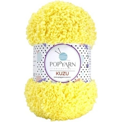 POPYARN Příze Kuzu B06 - žlutá, 100g 100m