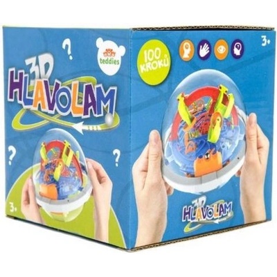 Teddies Hlavolam edukační koule 100 kroků plast 12 cm 12 x 12 x 12 cm CZ design – Zbozi.Blesk.cz