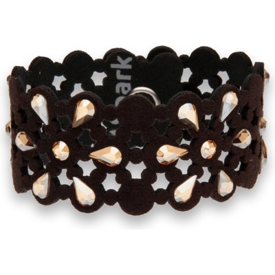 Spark náramek se Swarovski Elements krystaly hnědý Daisy B2300MOGS Golden Shadow