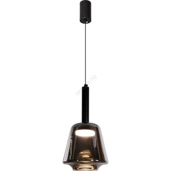 Candellux Пендел на кабел BUENO 1xGX53/9W/230V Ø 18 см опушено черно (CA1160)