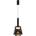 Candellux Пендел на кабел BUENO 1xGX53/9W/230V Ø 18 см опушено черно (CA1160)