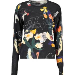 Desigual Пуловер за жени desigual, Размер xl, Цвят Черен (26swjf35_ne2000)