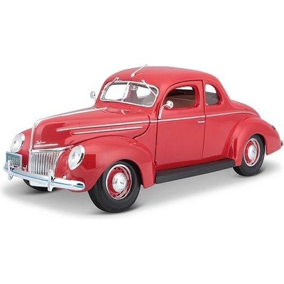 Maisto - 1939 Ford Deluxe Coupe, червен, 1: 18