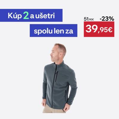 Quechua mikina MH500 sivá