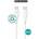 eStuff INFINITE (GRS) USB-C to USB-C Cable 2m White. PVC Free Recycled Plastic