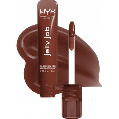 NYX Professional Makeup Jelly Job zářivý lesk na rty se zvětšujícím efektem Jellybean 7,5 ml
