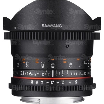 Samyang 12mm T3.1 VDSLR Fish-Eye Canon EF