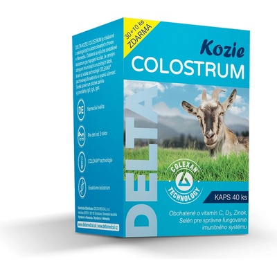 Delta COLOSTRUM Kozí 40 kapslí